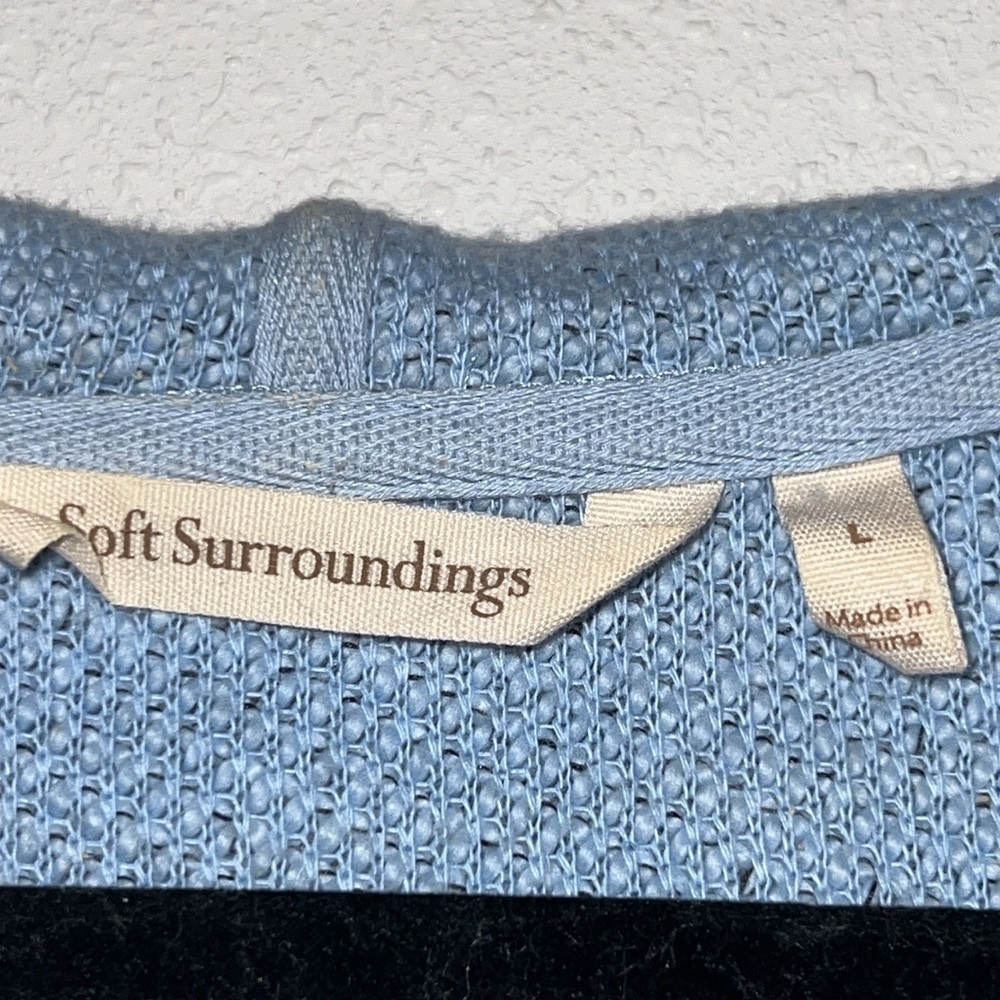 Soft Surroundings Cozumel Hooded Pullover
Sweater with Pockets Women's Large - Picture 8 of 17